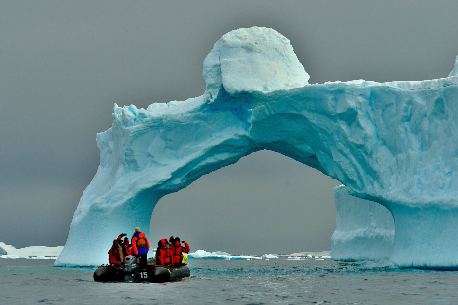 Travellers enjoying antarctica tour